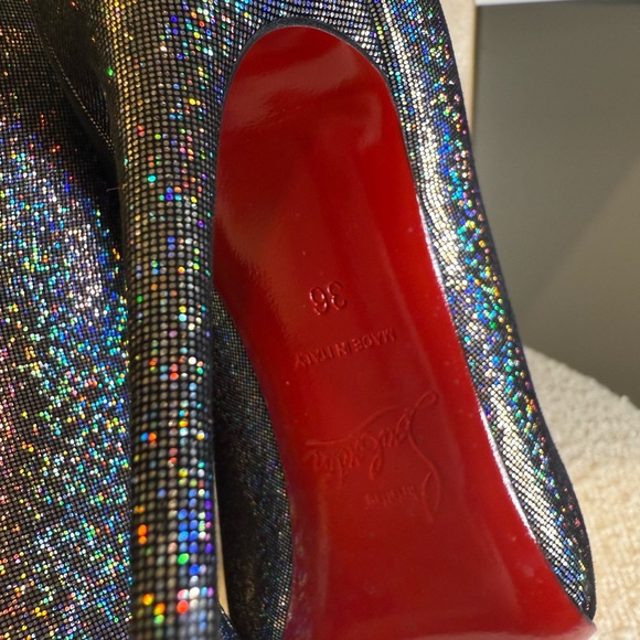 Christian Louboutin Holographic Glitter Heels - Picture 3 of 5